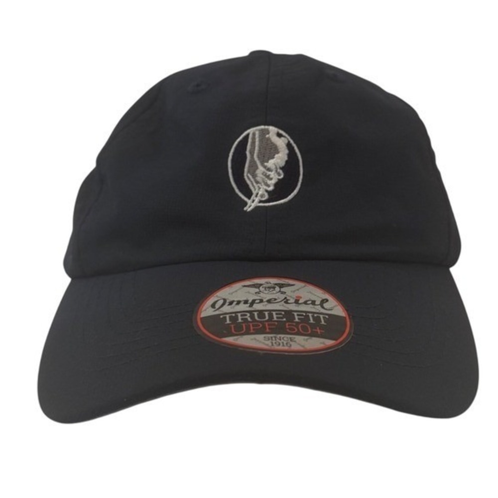 Imperial True Fit UPF 50+ Navy Blue Embroidered Baseball Cap Men's In His Hans